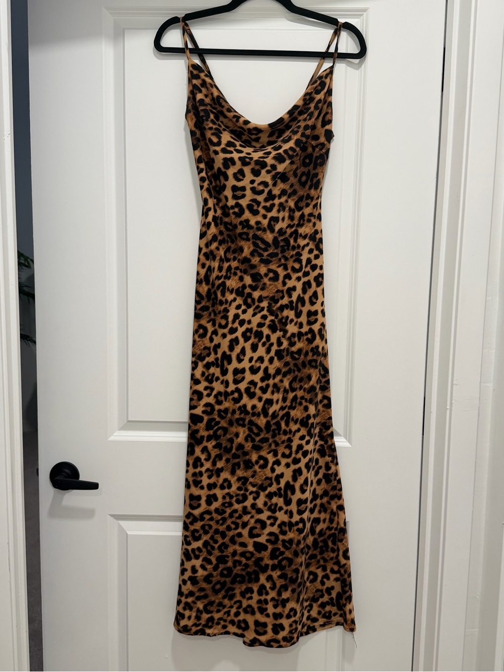 Leopard Print Slip Dress - Brown & Black Like NEW!